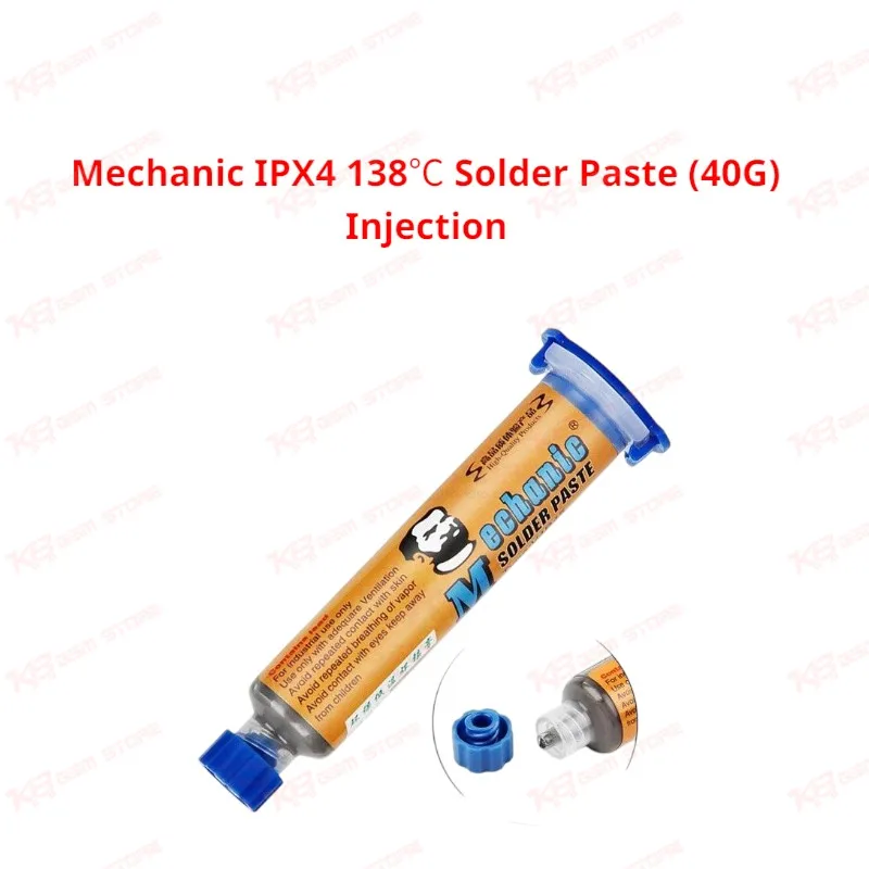 Mechanic IPX4 138℃ Solder Paste (40G) Injection