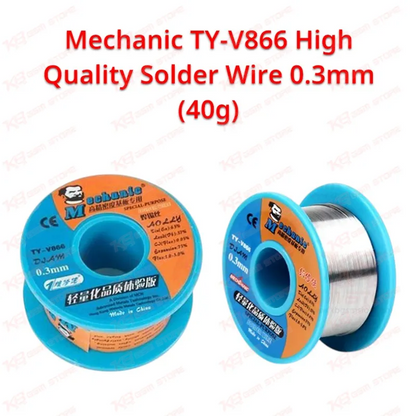 Mechanic TY-V866 High Quality Solder Wire 0.3mm (40g)