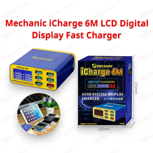 Mechanic iCharge 6M LCD Digital Display Fast Charger