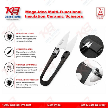 Mega-Idea Multi-Functional Insulation Ceramic Scissors