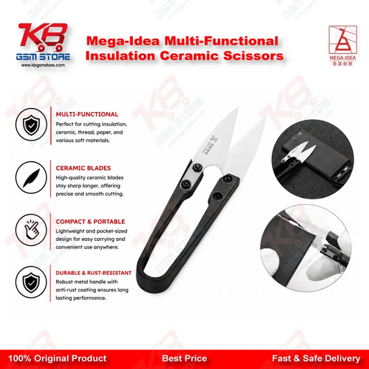 Mega-Idea Multi-Functional Insulation Ceramic Scissors