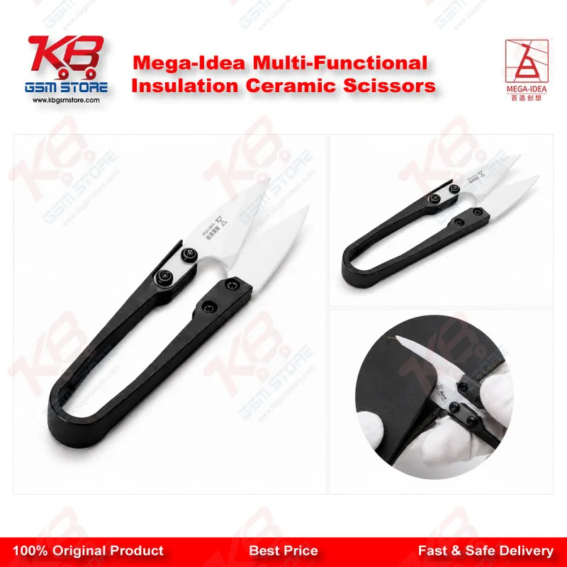 Mega-Idea Multi-Functional Insulation Ceramic Scissors