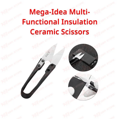 Mega-Idea Multi-Functional Insulation Ceramic Scissors