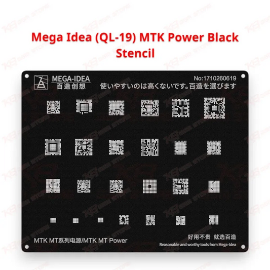 Mega Idea (QL-19) MTK Power Black Stencil