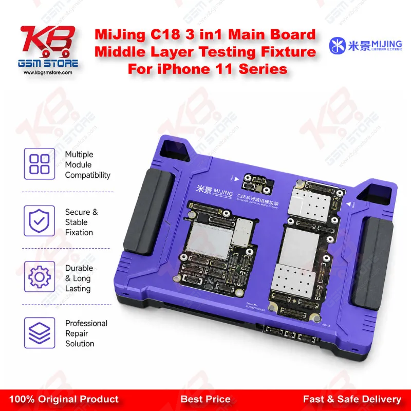 MiJing C18 3 in1 Main Board Middle Layer Testing Fixture For iPhone 11 Series