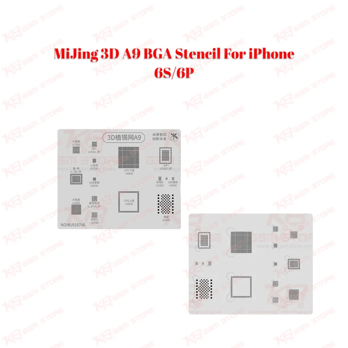 MiJing 3D A9 BGA Stencil For iPhone 6S/6P