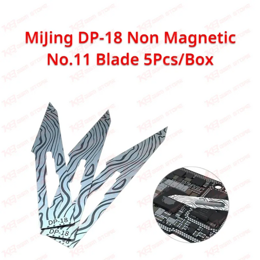 MiJing DP-18 Non Magnetic No.11 Blade 5Pcs/Box