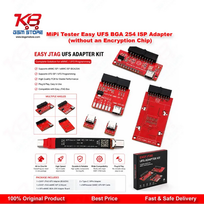 MiPi Tester Easy UFS BGA 254 ISP Adapter (Without Encryption Chip) – UFS ISP Repair Tool