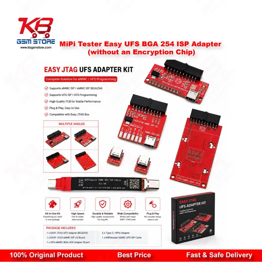 MiPi Tester Easy UFS BGA 254 ISP Adapter (Without Encryption Chip) – UFS ISP Repair Tool