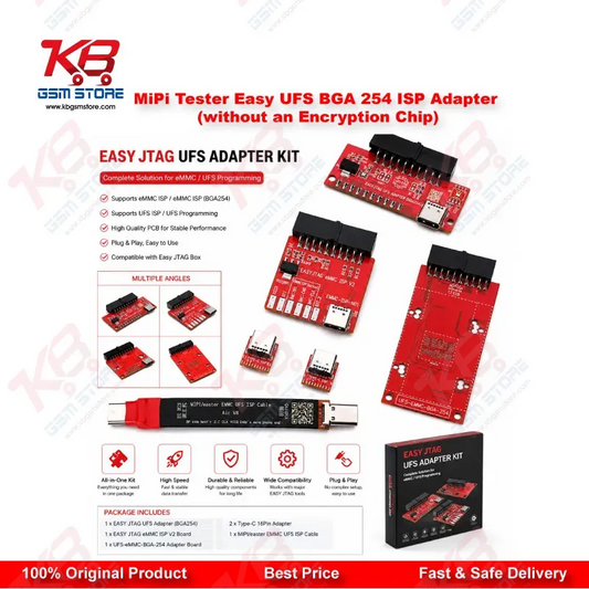 MiPi Tester Easy UFS BGA 254 ISP Adapter (Without Encryption Chip) – UFS ISP Repair Tool