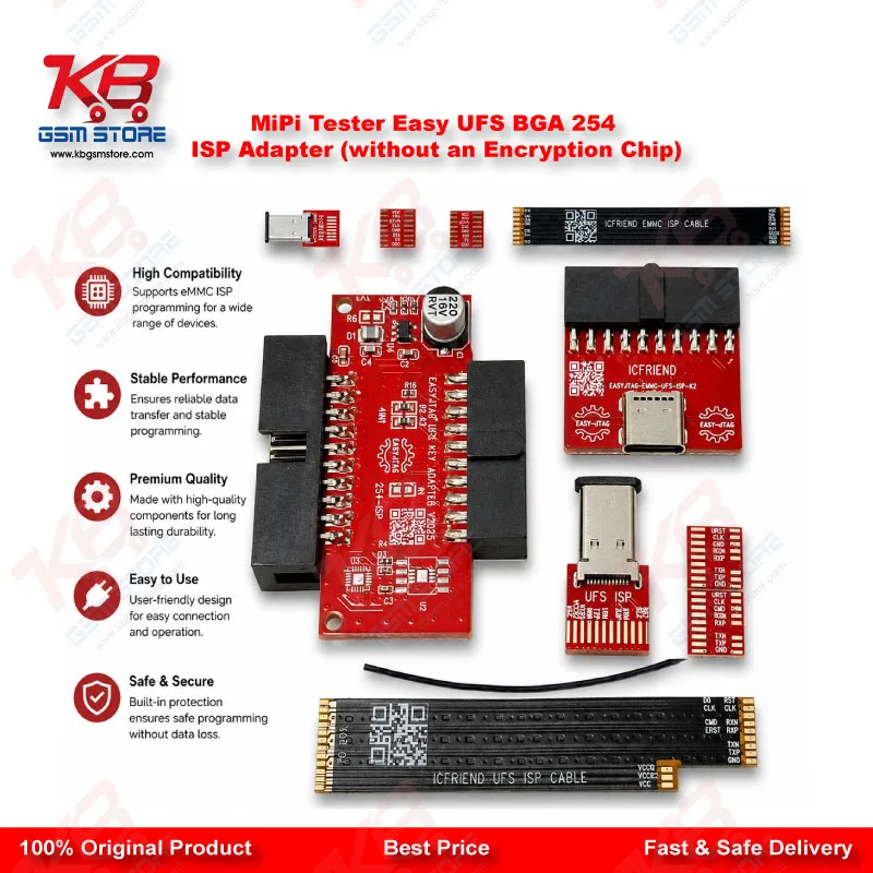MiPi Tester EASYJTAG eMMC UFS ISP Adapter (Without Encryption Chip) – Pakistan