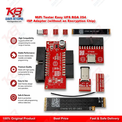 MiPi Tester EASYJTAG eMMC UFS ISP Adapter (Without Encryption Chip) – Pakistan