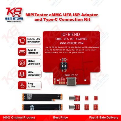 MiPiTester eMMC UFS ISP Adapter and Type-C Connection Kit