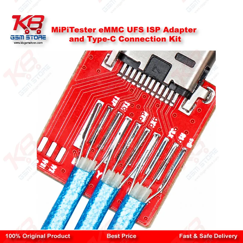 MiPiTester eMMC UFS ISP Adapter and Type-C Connection Kit