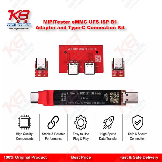 MiPiTester eMMC UFS ISP B1 Adapter and Type-C Connection Kit for MiPi Tester Box