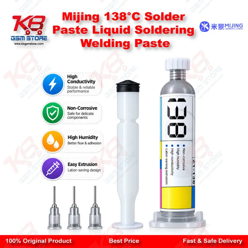 Mijing 138°C Solder Paste Liquid Soldering Welding Paste