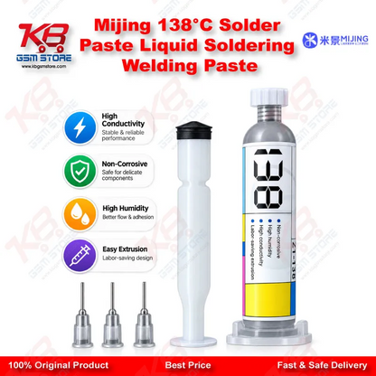 Mijing 138°C Solder Paste Liquid Soldering Welding Paste