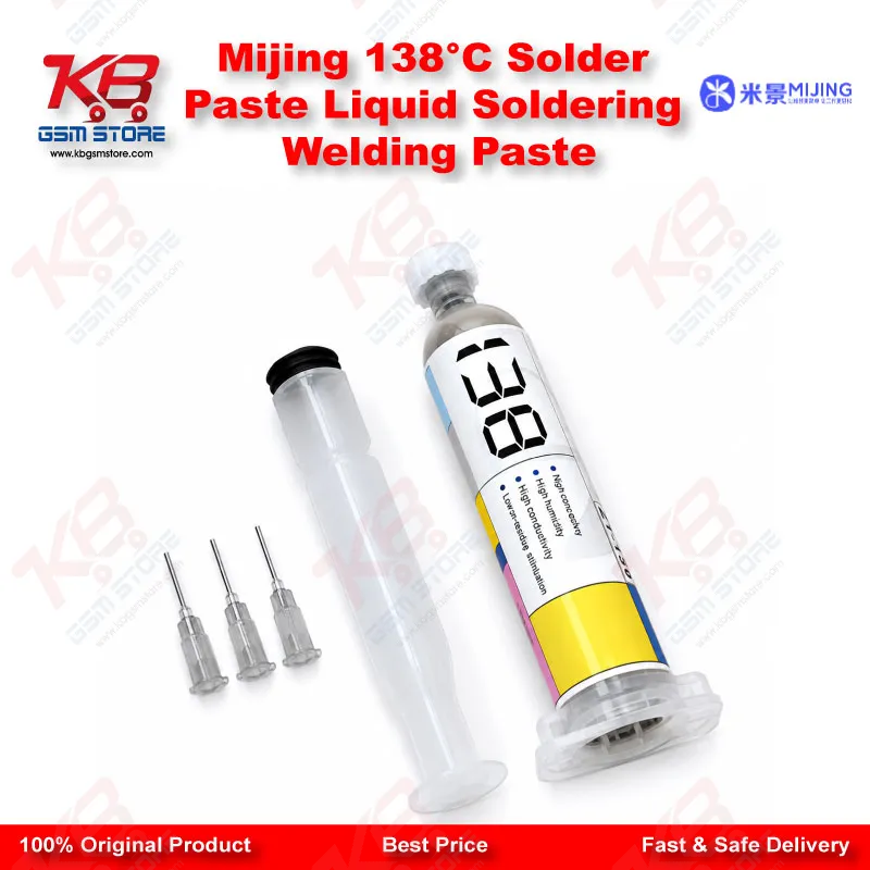 Mijing 138°C Solder Paste Liquid Soldering Welding Paste