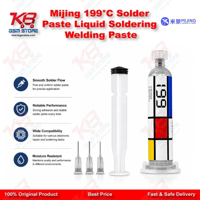 Mijing 199°C Solder Paste Liquid Soldering Welding Paste