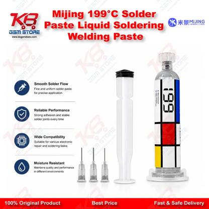 Mijing 199°C Solder Paste Liquid Soldering Welding Paste