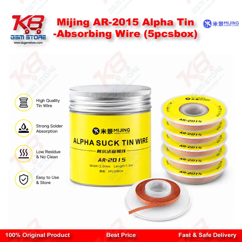 Mijing AR-2015 Alpha Tin-Absorbing Wire (5pcs/box)