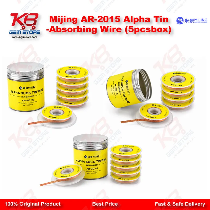 Mijing AR-2015 Alpha Tin-Absorbing Wire (5pcs/box)