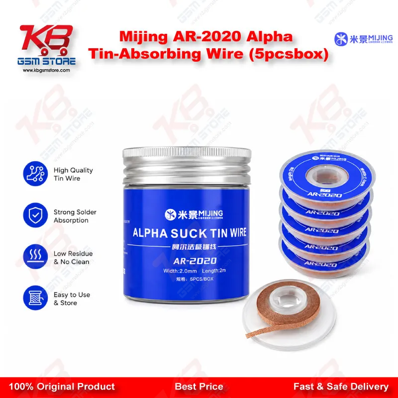 Mijing AR-2020 Alpha Tin-Absorbing Wire (5pcs/box)