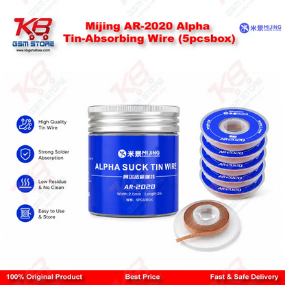 Mijing AR-2020 Alpha Tin-Absorbing Wire (5pcs/box)
