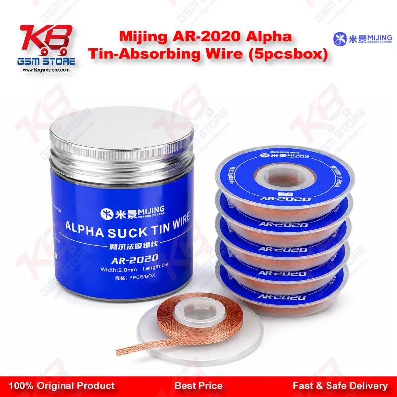 Mijing AR-2020 Alpha Tin-Absorbing Wire (5pcs/box)
