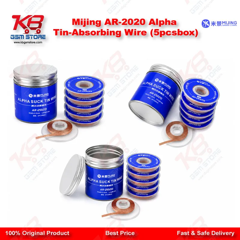 Mijing AR-2020 Alpha Tin-Absorbing Wire (5pcs/box)