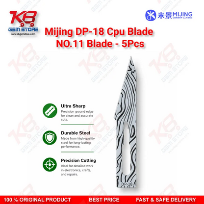 MIJING DP-18 Non-Magnetic No.11 Blade – IC Prying & Glue Removal Blade (5Pcs Box)