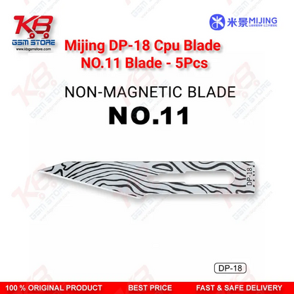 MIJING DP-18 Non-Magnetic No.11 Blade – IC Prying & Glue Removal Blade (5Pcs Box)