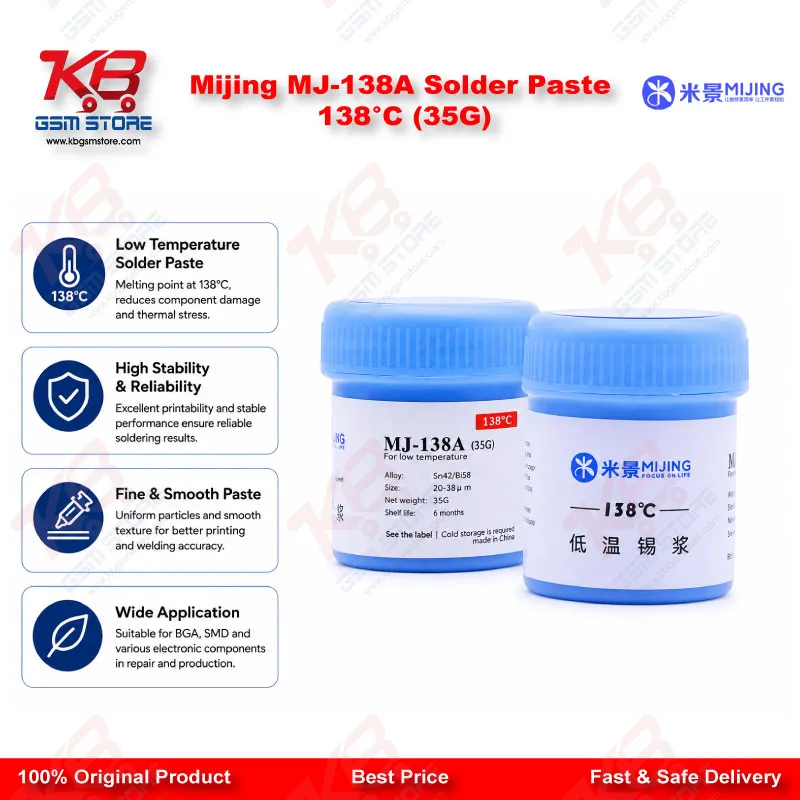 Mijing MJ-138A Solder Paste 138°C (35G)