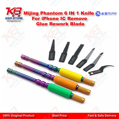 Mijing Phantom 6 IN 1 Knife For iPhone IC Remove Glue Rework Blade