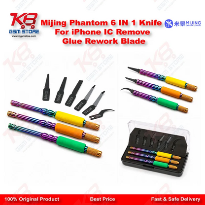 Mijing Phantom 6 IN 1 Knife For iPhone IC Remove Glue Rework Blade