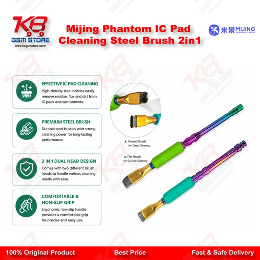 Mijing Phantom IC Pad Cleaning Steel Brush 2in1
