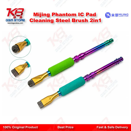 Mijing Phantom IC Pad Cleaning Steel Brush 2in1
