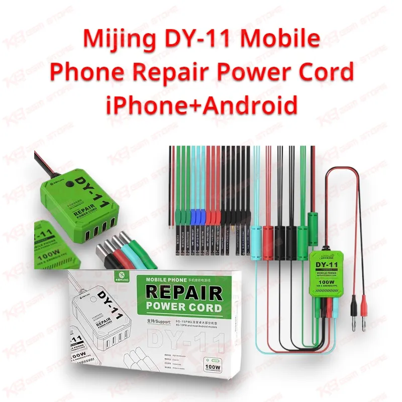 Mijing DY-11 Mobile Phone Repair Power Cord iPhone+Android