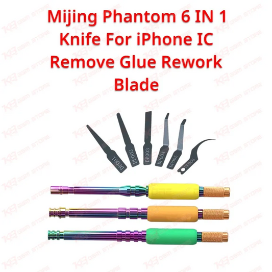 Mijing Phantom 6 IN 1 Knife For iPhone IC Remove Glue Rework Blade