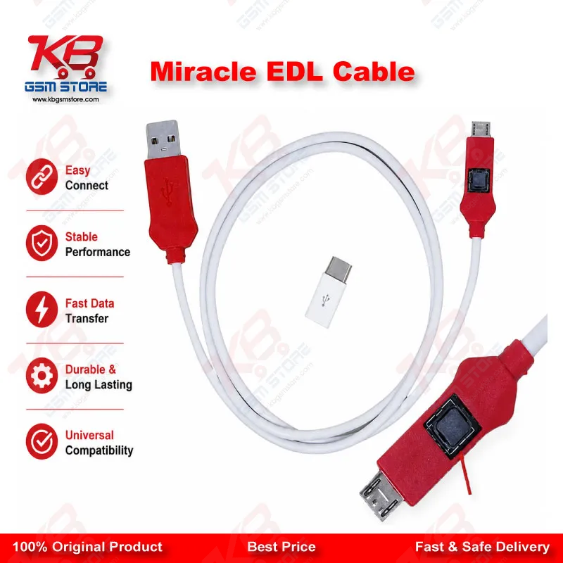 Miracle EDL Cable v1.0 – Qualcomm 9008 Deep Flash Mode Cable for Xiaomi