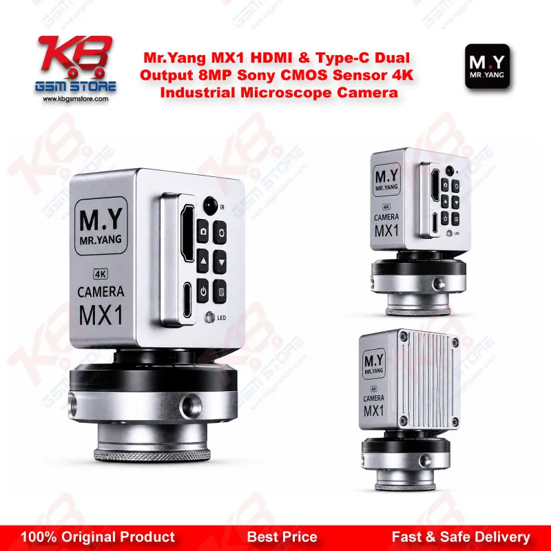 Mr.Yang MX1 HDMI & Type-C Dual Output 8MP Sony CMOS 4K Industrial Microscope Camera