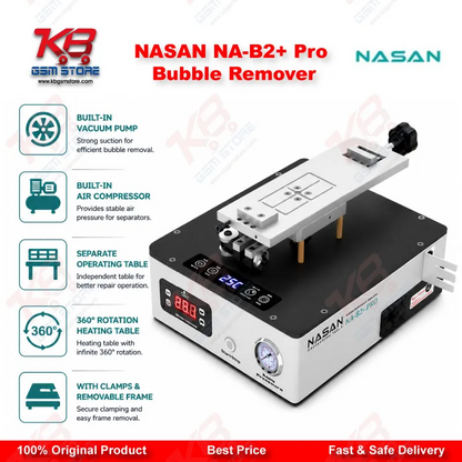 NASAN NA-B2+ Pro 2in1 OCA Bubble Remover & LCD Screen Separator Machine (7 Inch, Built-in Air Compressor)