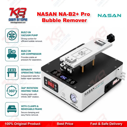 NASAN NA-B2+ Pro 2in1 OCA Bubble Remover & LCD Screen Separator Machine (7 Inch, Built-in Air Compressor)