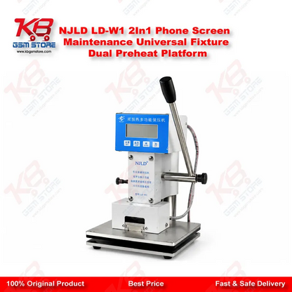 NJLD LD-W1 2In1 Phone Screen Maintenance Universal Fixture Dual Preheat Platform