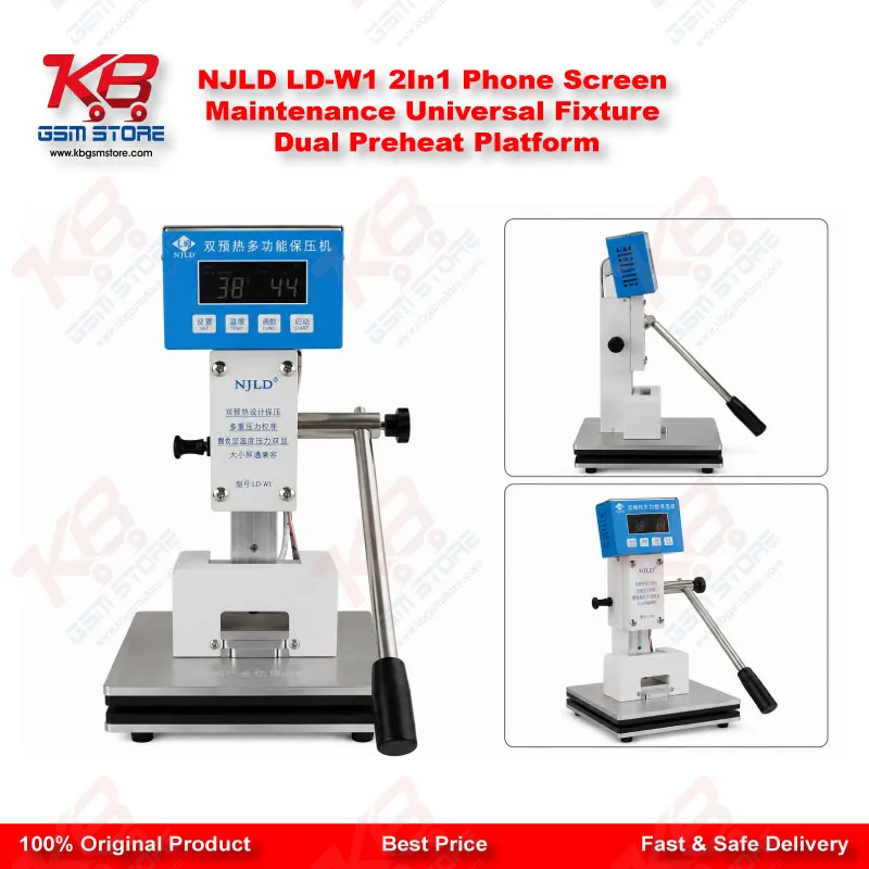 NJLD LD-W1 2In1 Phone Screen Maintenance Universal Fixture Dual Preheat Platform