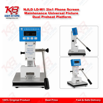 NJLD LD-W1 2In1 Phone Screen Maintenance Universal Fixture Dual Preheat Platform