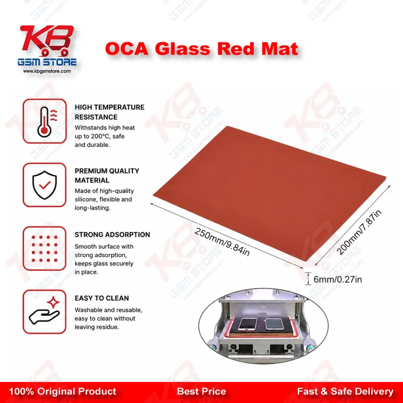 OCA Glass Red Mat