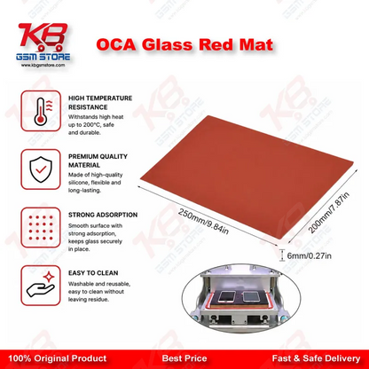 OCA Glass Red Mat