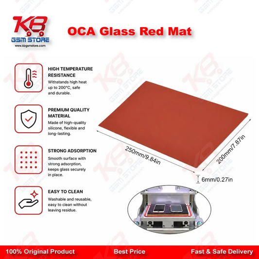 OCA Glass Red Mat