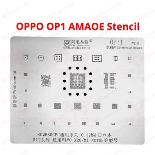 OPPO OP1 AMAOE Stencil